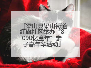 梁山县梁山街道红旗社区举办“8090忆童年”亲子嘉年华活动