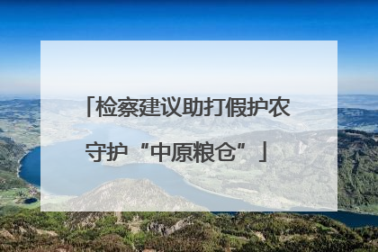 检察建议助打假护农守护“中原粮仓”