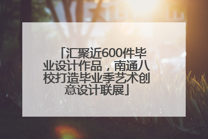 汇聚近600件毕业设计作品，南通八校打造毕业季艺术创意设计联展