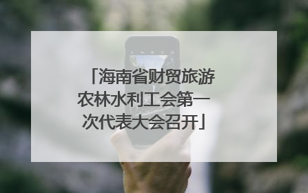 海南省财贸旅游农林水利工会第一次代表大会召开