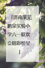 济南莱芜鹏泉实验小学六一联欢会精彩纷呈