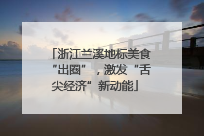 浙江兰溪地标美食“出圈”，激发“舌尖经济”新动能