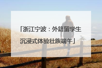 浙江宁波：外籍留学生沉浸式体验壮族端午