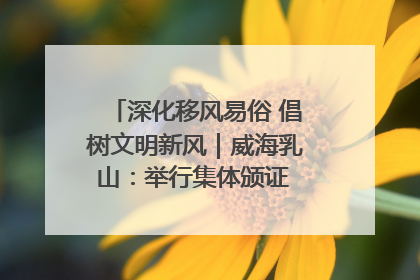 深化移风易俗 倡树文明新风｜威海乳山：举行集体颁证 倡导文明婚俗