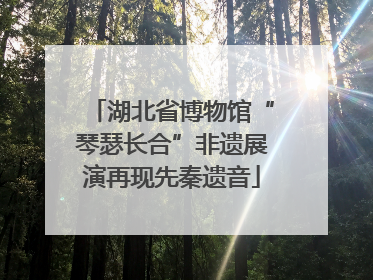 湖北省博物馆“琴瑟长合”非遗展演再现先秦遗音