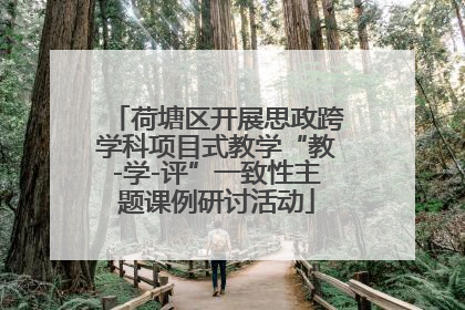 荷塘区开展思政跨学科项目式教学“教-学-评”一致性主题课例研讨活动