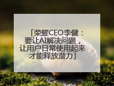 荣耀CEO李健：要让AI解决问题，让用户日常使用起来才能释放潜力