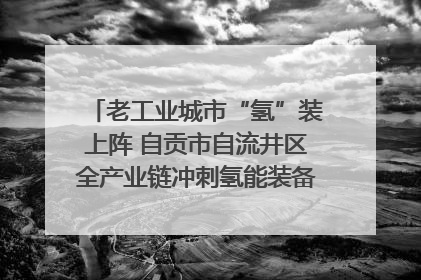 老工业城市“氢”装上阵 自贡市自流井区全产业链冲刺氢能装备制造新高地｜美好生活有“盐”味