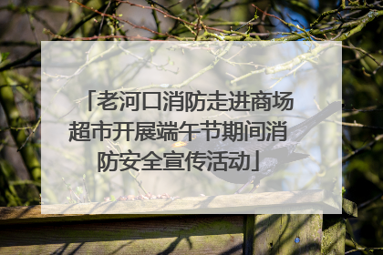 老河口消防走进商场超市开展端午节期间消防安全宣传活动