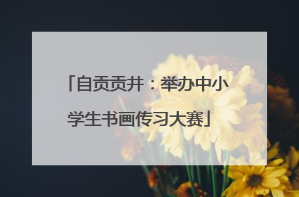 自贡贡井：举办中小学生书画传习大赛