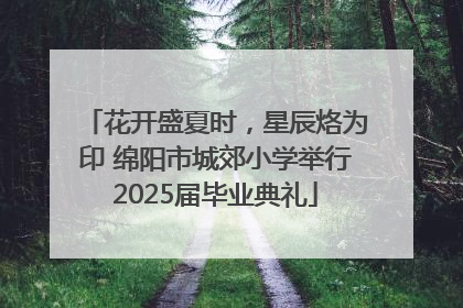 花开盛夏时，星辰烙为印 绵阳市城郊小学举行2025届毕业典礼