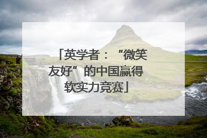 英学者：“微笑友好”的中国赢得软实力竞赛