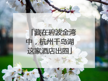 藏在碧波金湾中，杭州千岛湖这家酒店出圈