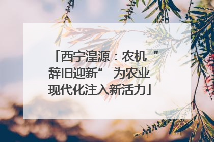 西宁湟源：农机“辞旧迎新” 为农业现代化注入新活力