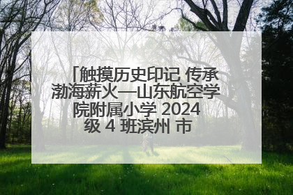 触摸历史印记 传承渤海薪火—山东航空学院附属小学 2024 级 4 班滨州 市档案馆研学实践活动