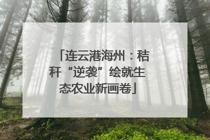 连云港海州：秸秆“逆袭”绘就生态农业新画卷