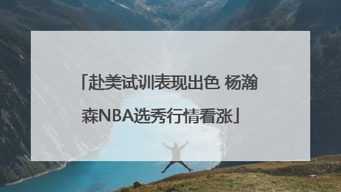 赴美试训表现出色 杨瀚森NBA选秀行情看涨