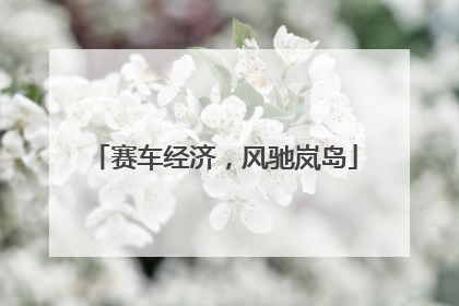 赛车经济，风驰岚岛