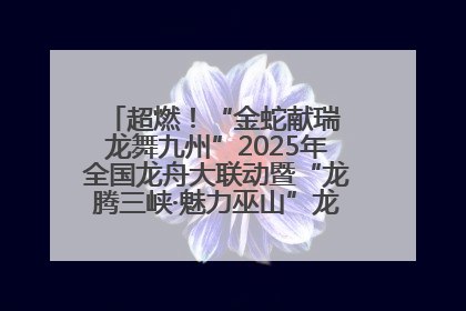 超燃！“金蛇献瑞 龙舞九州”2025年全国龙舟大联动暨“龙腾三峡·魅力巫山”龙舟邀请赛圆满落幕！