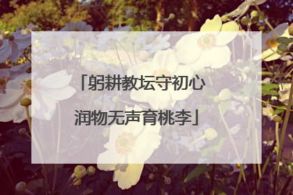 躬耕教坛守初心 润物无声育桃李