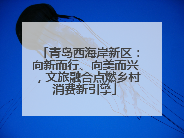 青岛西海岸新区：向新而行、向美而兴，文旅融合点燃乡村消费新引擎