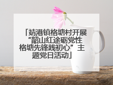 靖港镇格塘村开展“韶山红途砺党性 格塘先锋践初心”主题党日活动