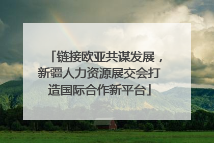 链接欧亚共谋发展，新疆人力资源展交会打造国际合作新平台