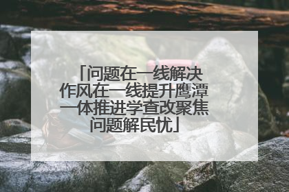 问题在一线解决 作风在一线提升鹰潭一体推进学查改聚焦问题解民忧