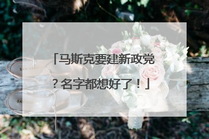 马斯克要建新政党？名字都想好了！