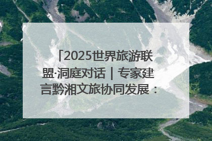2025世界旅游联盟·洞庭对话｜专家建言黔湘文旅协同发展：聚焦产品稀缺性 深化区域经验共享