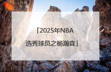 2025年NBA选秀球员之杨瀚森
