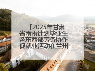2025年甘肃省雨露计划毕业生暨东西部劳务协作促就业活动在兰州新区举办