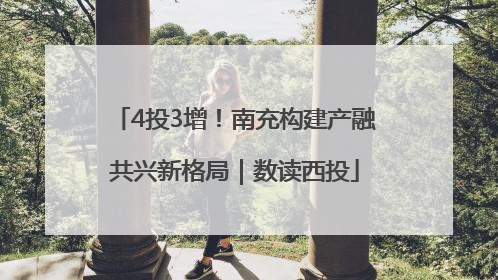 4投3增！南充构建产融共兴新格局｜数读西投